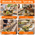 Leooomap 32-Piece Pack Set, 16 16 9.8-Inch of Large Plastic Spoons and Forks Spoons & Forks, Durable PP Cutlery