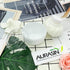 Large 3.5" Storage Body Powder Container, White After-Bath Powder Case with Hand Holder for Makeup and Baby Care