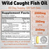 Fish Oil 2000mg - Wild Caught Omega 3 Fish Oil, 120 Softgels - Non-GMO, Gluten Free, Keto Friendly, 60 Servings