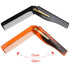 Kare & Kind Folding Pocket Comb for Men - 4 Pc Fine Tooth Comb Set (2 Brown and 2 Black) for Hair, Mustache, Beard