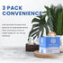 Expandable Dental Floss 3 Pack, Plastic-Free Dispenser with 50 Meter / 164 Feet per Pack, Mint Flavor