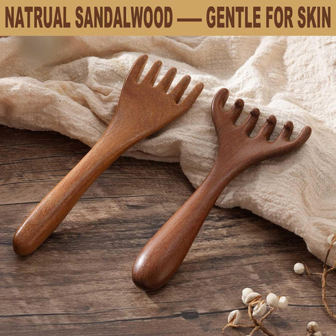 Sandalwood Wooden Massage Tool for Relaxation