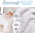 MICRODRY Ultra-Absorbent Hair Towel Wrap, Quick-Drying Microfiber Hair Towels, Machine-Washable, One Size Fits All,