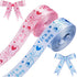 2 Rolls/20 Yards Elephant Satin Ribbon, Baby Shower Theme, Birthday Theme Wrapping Ribbons for DIY