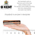 Kent A FOT Handmade All Fine Tooth Saw Cut Beard Comb, Pocket & Travel Comb