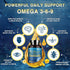 Triple Omega 3 6 9 Fish Oil Softgels - 2400mg with Vitamin D3 & E for Heart, Brain, Joint & Immune Health