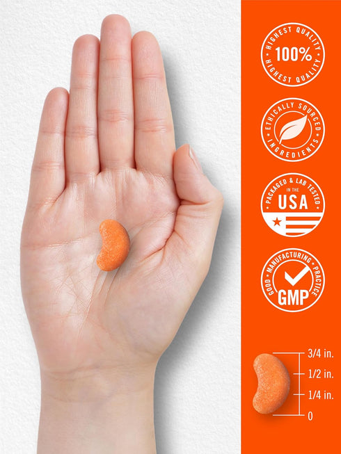 Gummies 60 Count Carlyle Vitamin C | | Orange Flavor | with Vitamin E | Vegan, Non-GMO, and Gluten Free Supplement