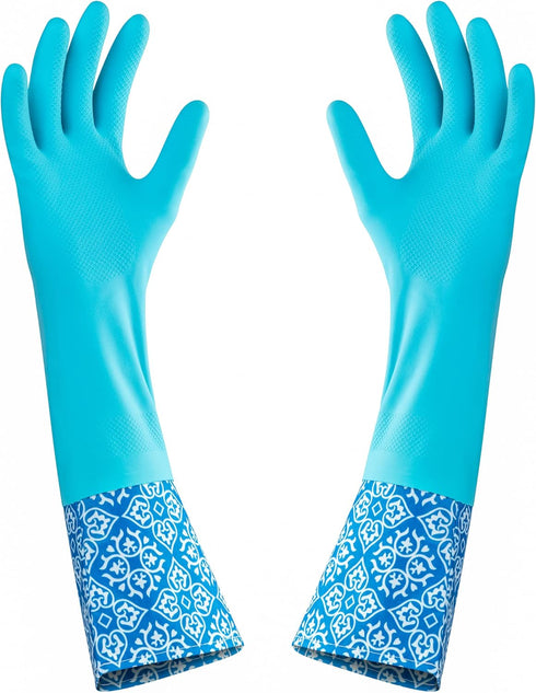 DecorRack Household Cleaning Gloves - Reusable Medium-Sized Multi-Purpose Gloves, 1 Pack Random, 4 Pack Assortment