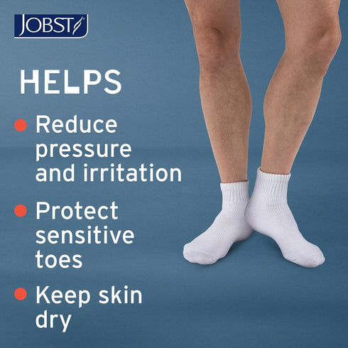 Seamless JOBST SensiFoot Diabetic Support Socks for Men and Women with Toe and Moisture Management - Extra Padding