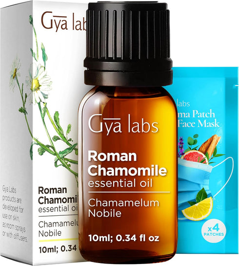 Set Set 2x0.34 oz Roman Chamomile Essential Oil for Diffuser & Eucalyptus Essential Oil for Diffuser - Aromatherapy