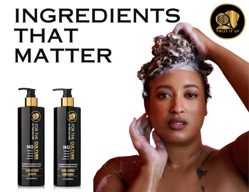 Twist It Up Curly Hair Shampoo with 20 Natural Ingredients, Sulfate Free for Curly and Wavy Hair