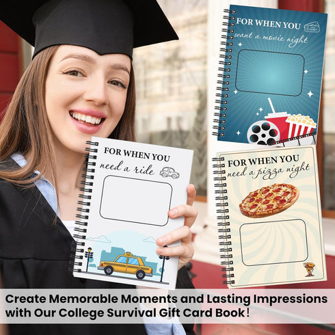 Zhanmai 7 5 Inch 2026 Package College Gift Card Book x Graduation Gift Card Book College Survival Booklet Organizer