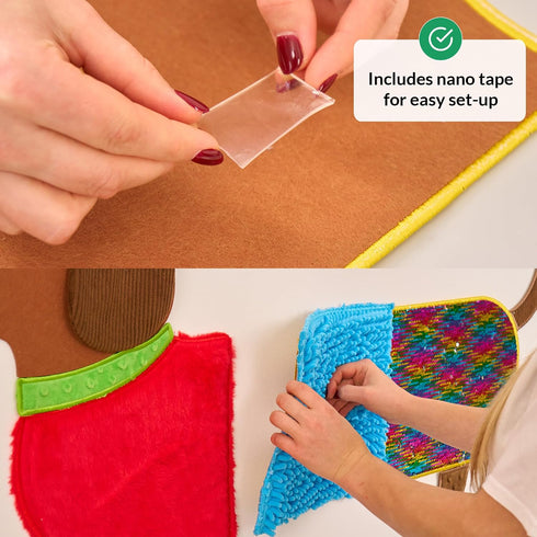 ODOXIA Sensory Wall Panel for Kids | Touch, Feel & Learn | Dog Sensory Room Toys | Activity Play Panels | Wall Busy