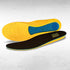 MEGAComfort Inc. Unisex Adult Shoe Insoles, Yellow, Blue, Men's Size 10-11, Women's Size 12-13 US