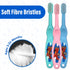 Baby Toothbrush Set of 3 - Soft Bristles Toddler Toothbrush for Boys and Girls, Cute Colors and Designs