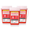 Sharps Container Small, Portable Needle Disposal and Travel Size Biohazard Bin, 1 Quart (Pack of 3)