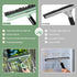 Set 2-in-1 73.6In Window Squeegee Window Cleaning Tool Pole, Window Cleaner Squeegee for Home, Squeegee for Shower
