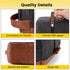 Vorspack Dark Grey Toiletry Bag Hanging Dopp Kit for Men, Water Resistant Canvas Shaving Bag with Large Capacity