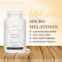 Lifted Naturals Micro Melatonin Family Size - 220 Vegetable Capsules, 100 mcg Low Dose Non-GMO Fast Dissolve Sleep Aid