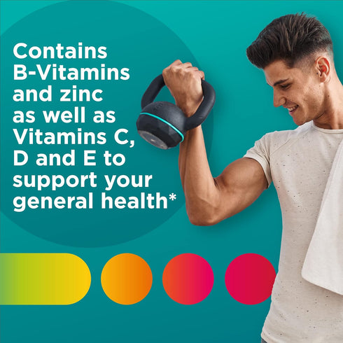 Centrum Men's Multivitamin Gummies, 100 Count, Tropical Fruit Flavors from Natural Sources, 50 Day Supply