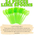 Lime Plastic Spoons (24 Pack) - Lime Spoons for Parties, Lightweight Plasticware, Colored Plastic Spoons, Plastic Utensils, Disposable Cutlery for Occasions, Party Plastic Spoons, Blue Orchards by Blue Orchards