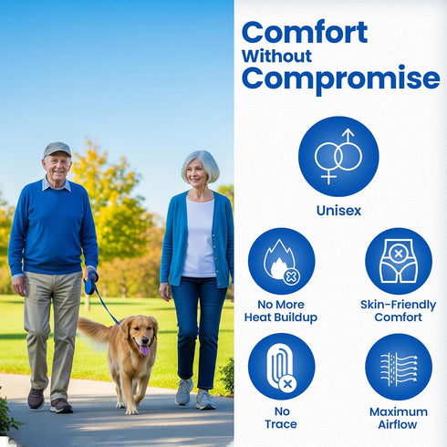 Waterproof Pull-On Unisex Incontinence Cover Pant. Leakproof-Washable - No Heat, Wear with Diaper, Guard Or Pad