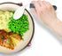 Rehabilitation Advantage Right Handed Grip Easy Coated Offset Spoon, Gray