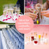 Prestee Set of 24 Clear Plastic Champagne Flutes, 4.5 oz Shatterproof Disposable Glasses for Celebrations