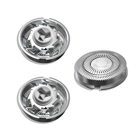 Replacement Heads for Electric Shavers, Waterproof Replacement Blades for Men's Shaver, 3-Pack