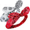 Hicarer 2 Pieces Bandana Headband, Adjustable Headwrap, Knot Retro Print Paisley Print (Red, White)