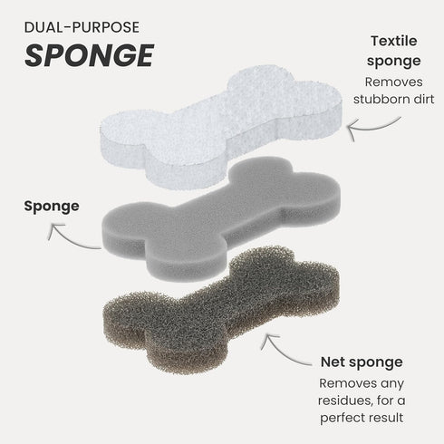Set 4 Vigar Pets Club Scrubber Sponge - of Bone-Shaped Pet Bowl Cleaning Scrubber - Dish Sponges for Washing Pet Bowl