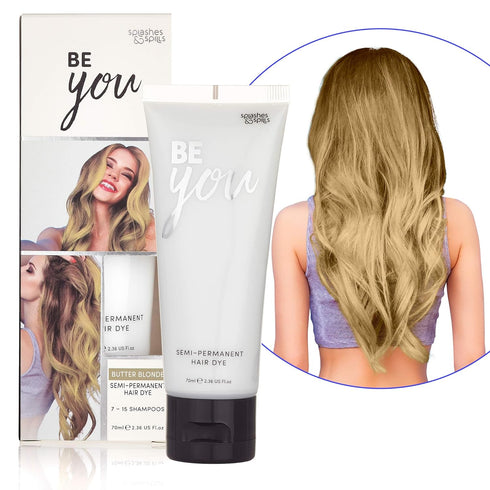 Semi-Permanent Butter Blonde Hair Dye - Vibrant 2.36 Oz. Tubes Temporary Hair Color, Ammonia and Peroxide Free, Vegan