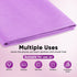 HOMEXCEL Microfiber Cleaning Cloths - 6 PK, Lint-Free, Reusable, Purple, 16x14" for Glass, Windows, Mirrors