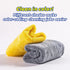 Scrub Daddy Microfiber Cloths, All Purpose Super Soft & Ultra Plush Cleaning Towels, Grey & Yellow (2 Pack)