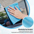 Microfiber Glass Cleaning Cloth - 12 Pack, 16" x 14" Window Cleaning Towel, Streak Free, Lint Free, Great for All Delicate Surface, Window, Glasses, Stainless Steel, Windshield.
