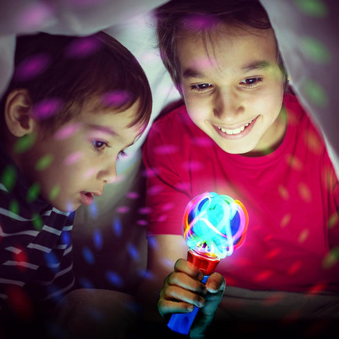 Set 2 ArtCreativity Light Up Wand for Kids, of LED Light Up Toys with Flashing Lights, Fun Light Spinning Toys, Sensory