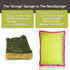Life Miracle 2 Pack. 4.5 3 Nano Sponge Cleaning Sponges. Supersized Everyday Heavy Duty Household Kitchen and Dish
