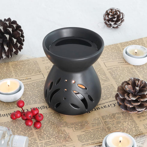 Set 2, ComSaf Essential Oil Burner Wax Melt Burners of Aromatherapy Aroma Burner Ceramic Oil Diffuser Candle Tealight