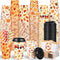 Jingmore 48 Sets 16oz Disposable Paper Coffee Cups with Lids Sleeves Straws Holiday