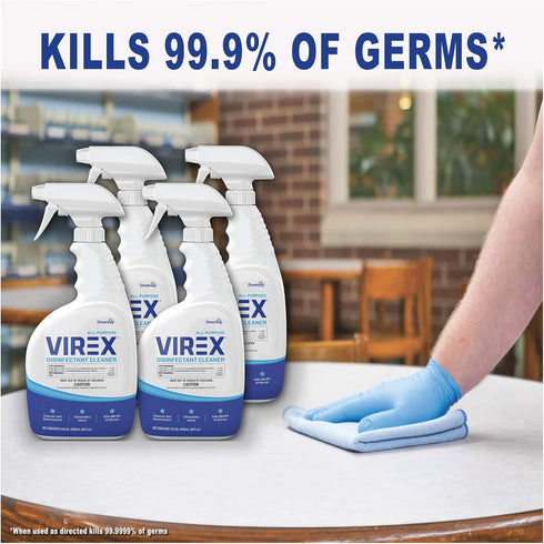 Diversey CBD540540 All Purpose Disinfectant Cleaner, Kills 99.9% of Germs, Lemon Scent, Ready-to-Use Spray, 32-Ounce