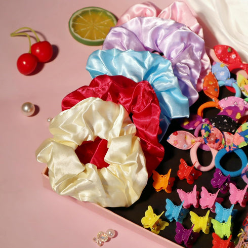 YANRONG Hair Accessories Set, Candy Colors Nylon Hair Ties, Disposable Rubber Bands, 1180PCS for Women