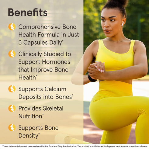 Jarrow Formulas BoneUp Three Per Day - 180 Capsules for Bone Support with Vitamin D3, K2 & 1000 mg Calcium