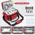 XHGWJSX Medicine Organizer with Adjustable Divider, Double-Layer Medicine Bottle organizer Storage, Portable Home