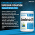 PEScience Amino IV BCAA & EAA Powder, Sour Green Apple, 60 Scoop, Sugar Free for Hydration and Muscle Recovery
