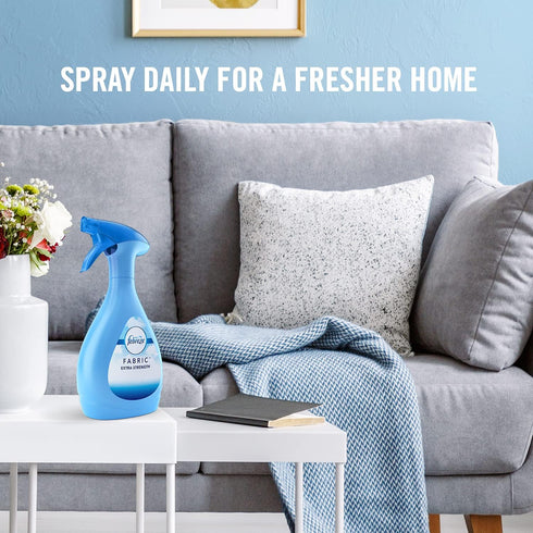 Febreze Fabric Spray, Odor Fighter for Strong Odor, Refresher Spray PLUS, Clean Scent, 16.9 oz (2 Count)