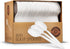 Plasticpro Cutlery 400 Mediumweight White Disposable Plastic Soup Spoons