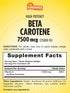 Sundance Beta Carotene 7500mcg | 60 Softgels | Provitamin A | High Potency Formula | Non-GMO and Gluten Free Supplement