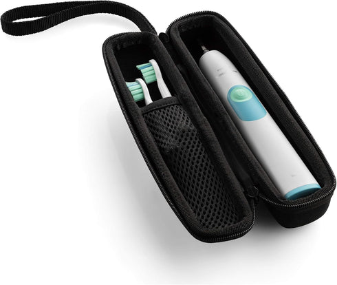 caseling Hard Toothbrush Travel Case for Philips Sonicare Protective Clean 4100, Portable Holder with Easy Grip Strap