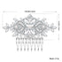 Women's Rhinestone Crystal Vine Bridal Comb, Wedding or Prom Hair Side Accessory in Silver Color