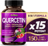 Quercetin 19,800mg with Zinc, Bromelain, CoQ10 + Nattokinase - Immunity Booster, 150 Count Made in USA